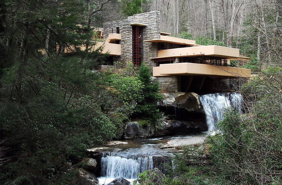 Photo: Falingwater, lachrimae72 - https://pixabay.com/photos/house-in-nature-house-falling-water-2110133/ (2017)