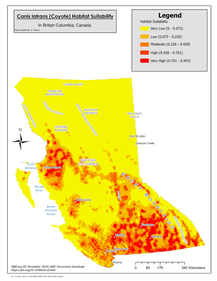 Coyote Habitat Suitability