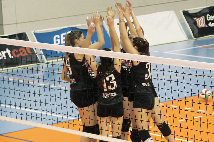 Volleyball Team Celebration