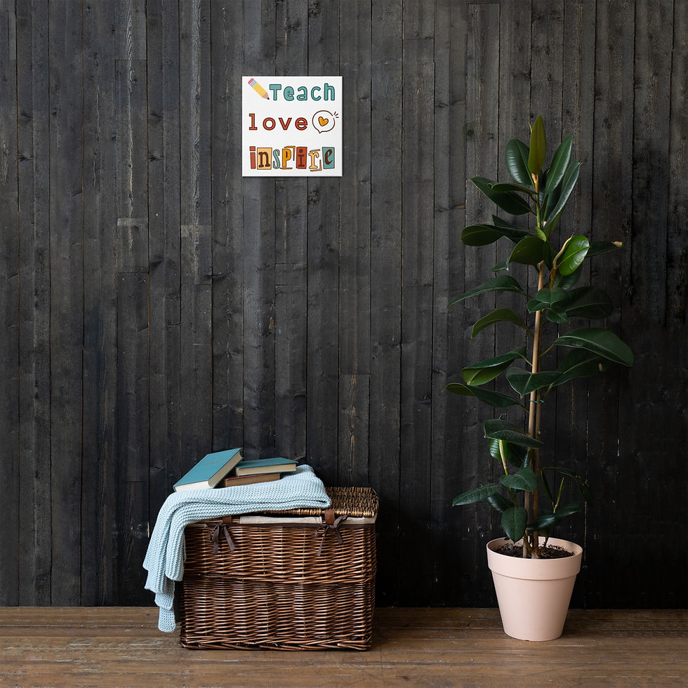 Thumbnail: Teach Love Inspire Canvas Prints