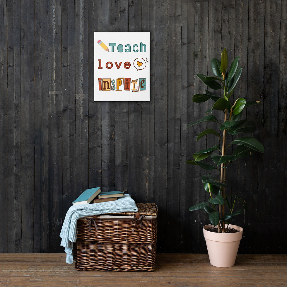 Thumbnail: Teach Love Inspire Canvas Prints