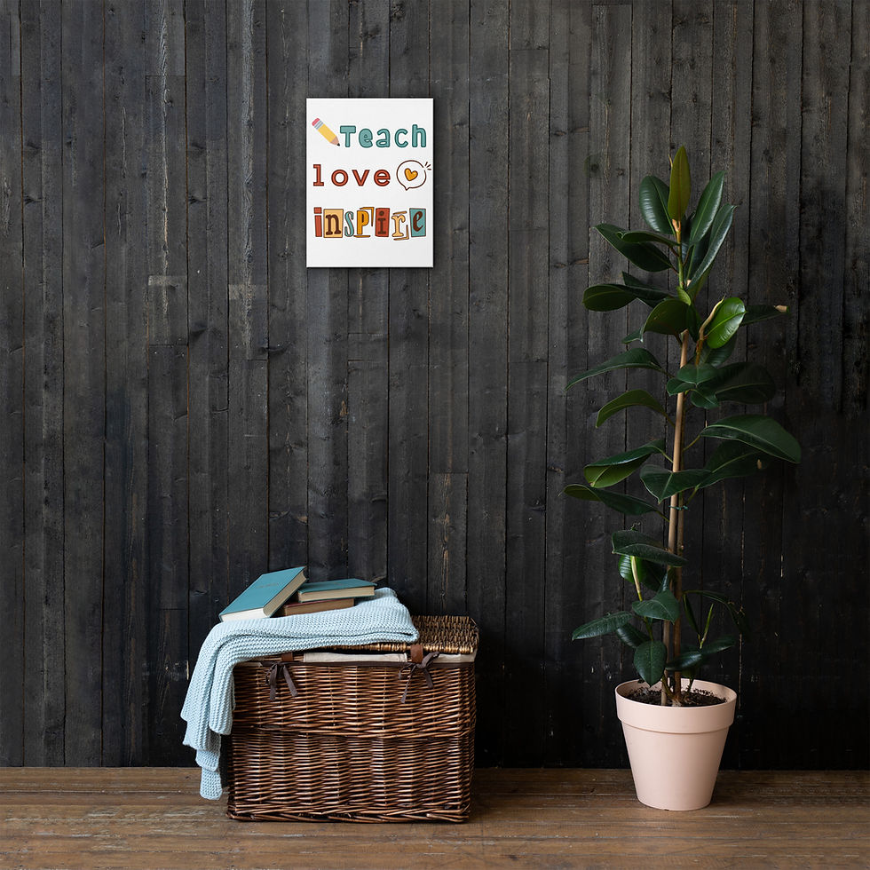 Thumbnail: Teach Love Inspire Canvas Prints