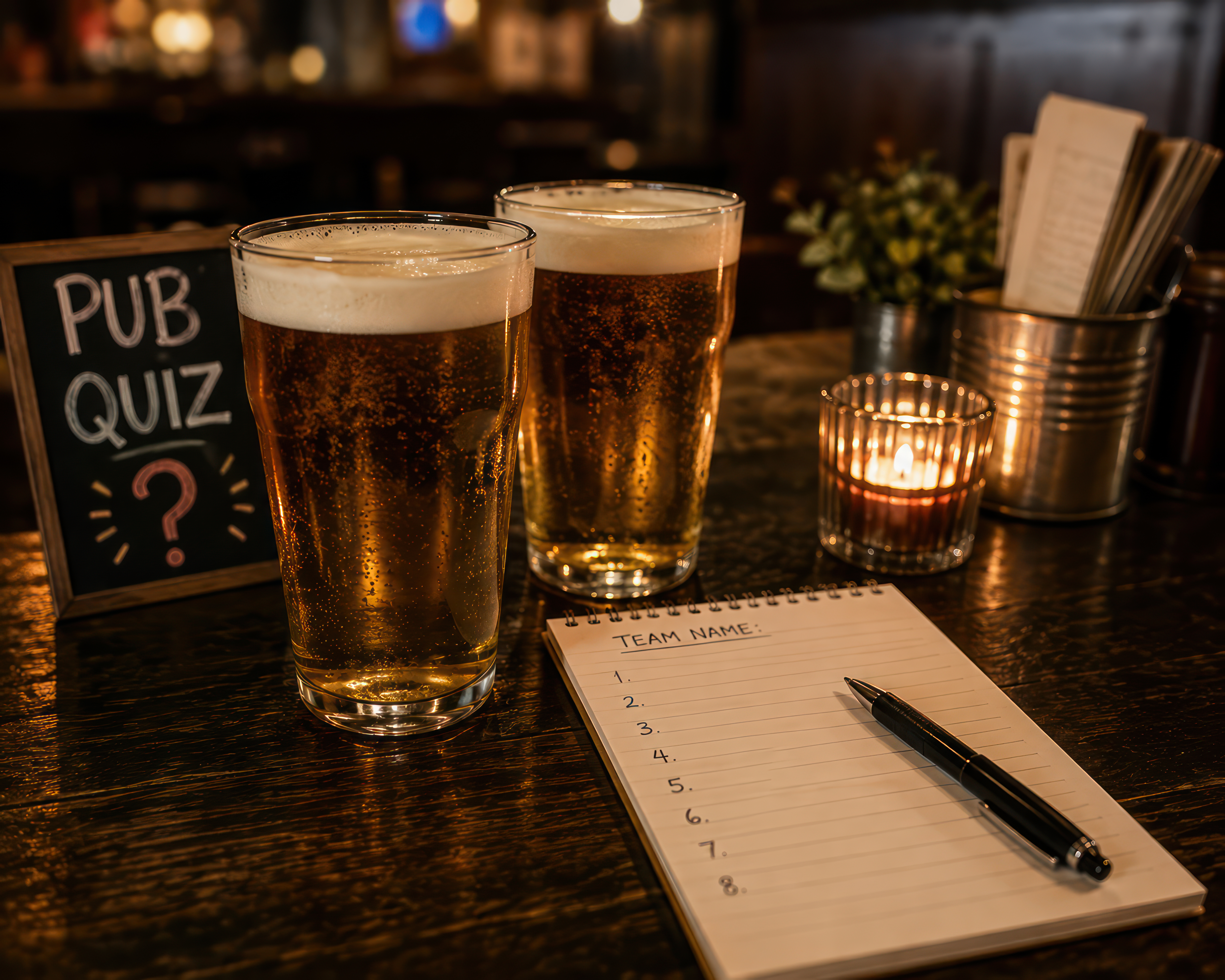 The monthly pub quiz at The Prince Consort