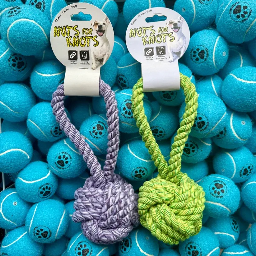 Nuts for Knots Tugger Medium | Durable Cotton Rope Dog Toy for Chewing