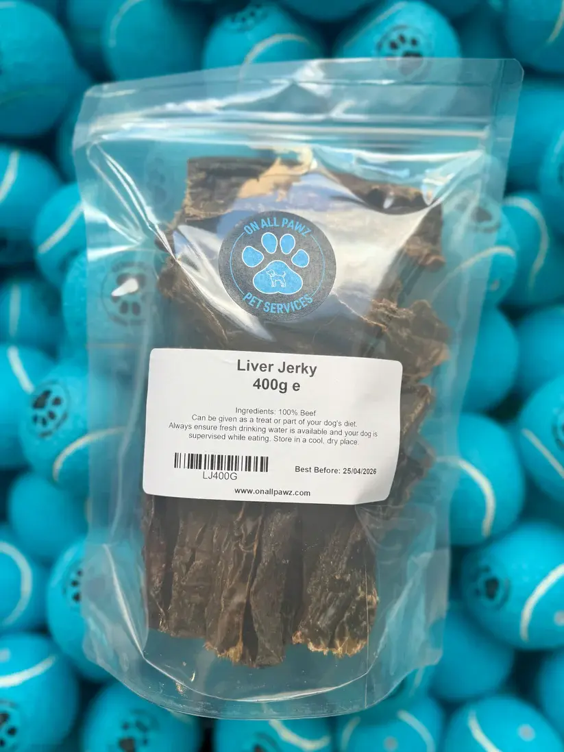 Liver Jerky Dog Treats 400g | 100% Natural Training Snacks