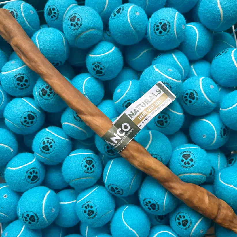 Anco Giant Goat Roll Dog Chew | Long-Lasting Hypoallergenic Treat