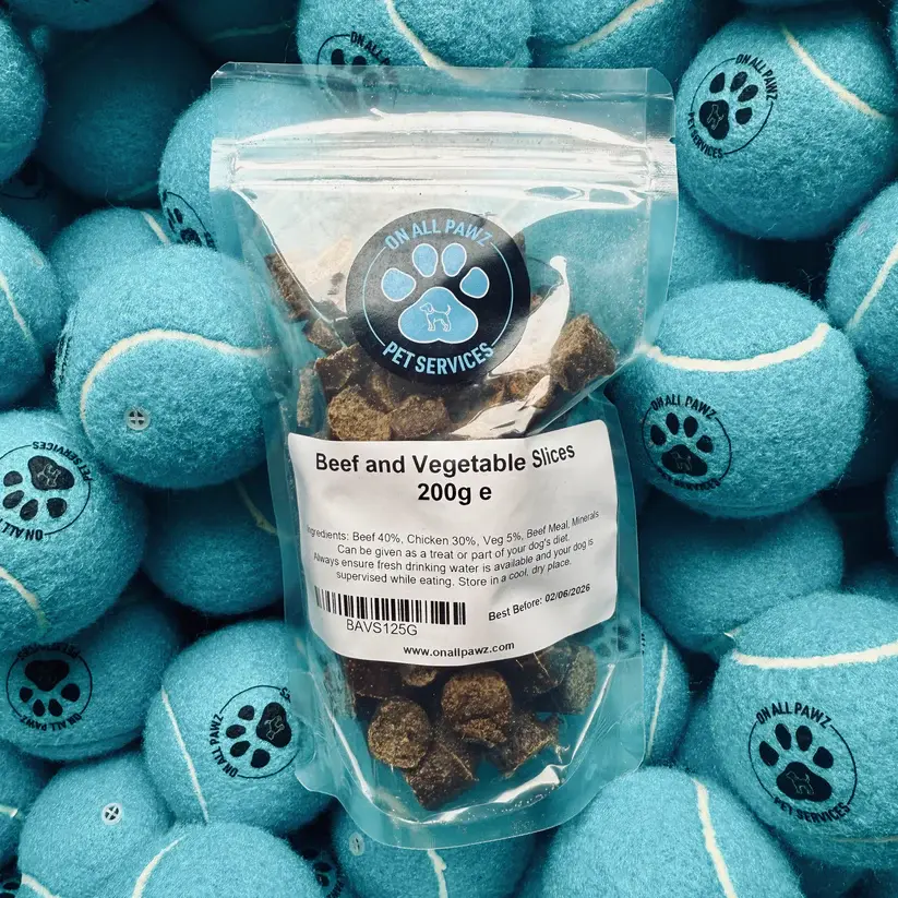 Gourmet Slices Dog Treats | 200g | Healthy Chopped Sausage Training Rewards