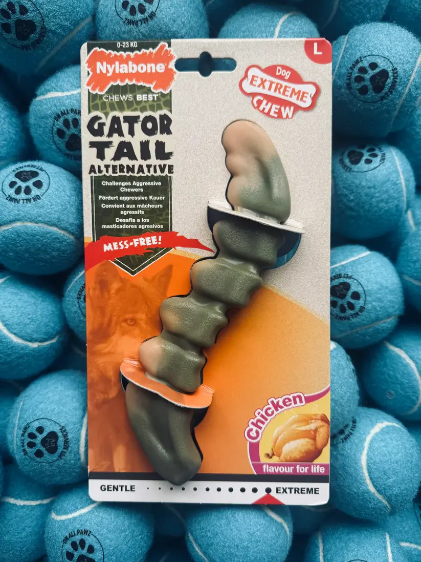 Gator Tail Chew Toy – Durable Chicken Flavoured Dog Chew