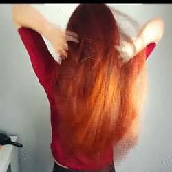 long ginger hair gify