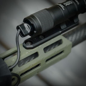 ARISAKA DEFENSE MLOK Inline Scout Mount on a midwest industries ruger 10/22 chassis