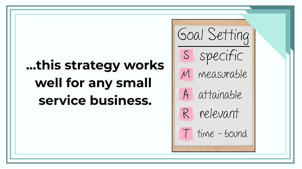 The SMART Goal Method is useful to Plan Your Service Business Goals to  get clients for your business.