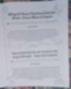 Bilingual cleaning estimate sheet with English and Spanish text. Includes descriptions on setting client expectations. Features splash graphics.