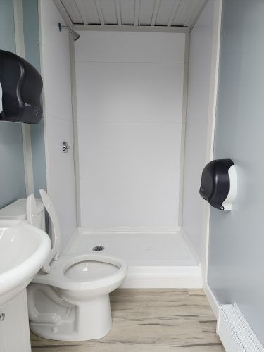 A look into one of the bathrooms. Photo by Eddy Sweeney.