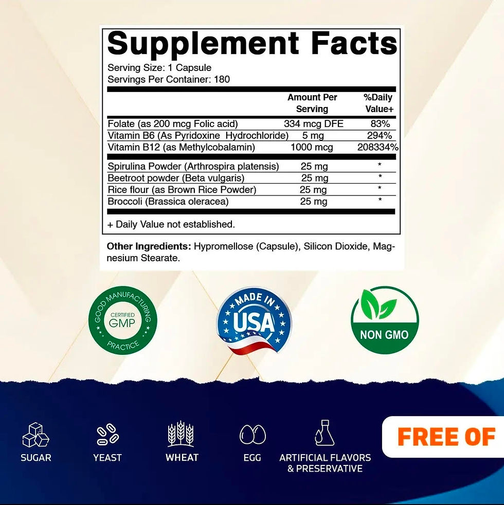 Thumbnail: Vitamatic Vegan B12 1000 Mcg - Methyl B12 + Folate - 180 Caps