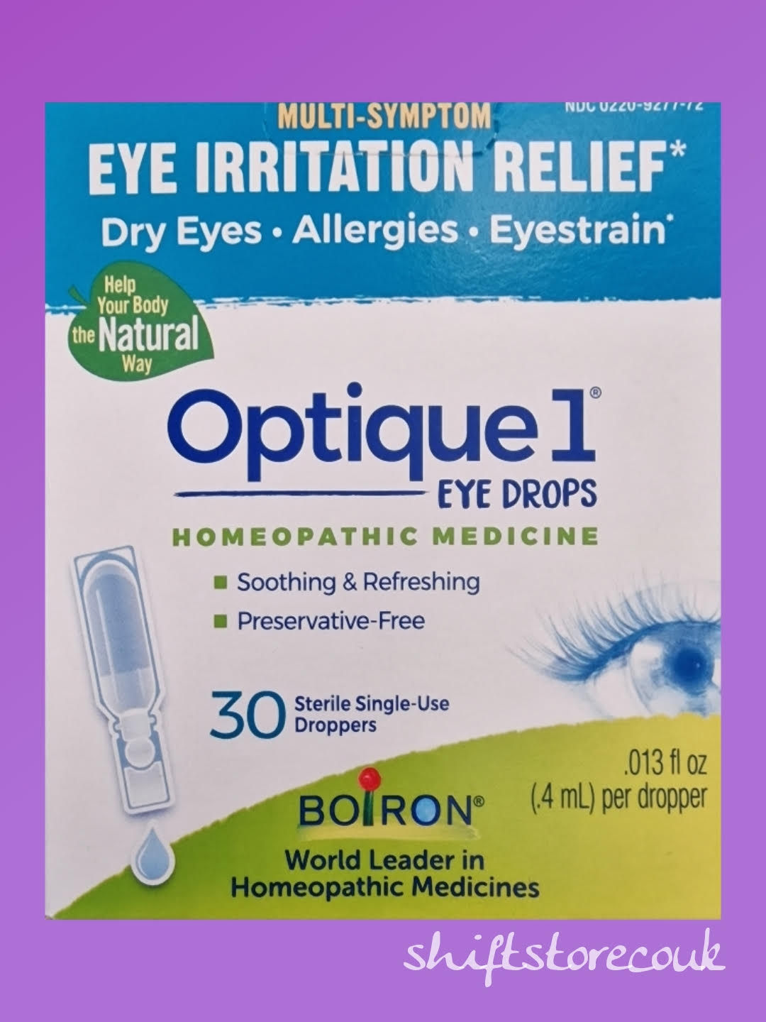 Boiron Optique 1 (Homeoptic  EU) 10/30 single use droppers supplement