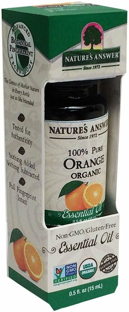 Miniatura: Nature's Answer, Organic Essential Oil, 100% Pure Orange 15ml