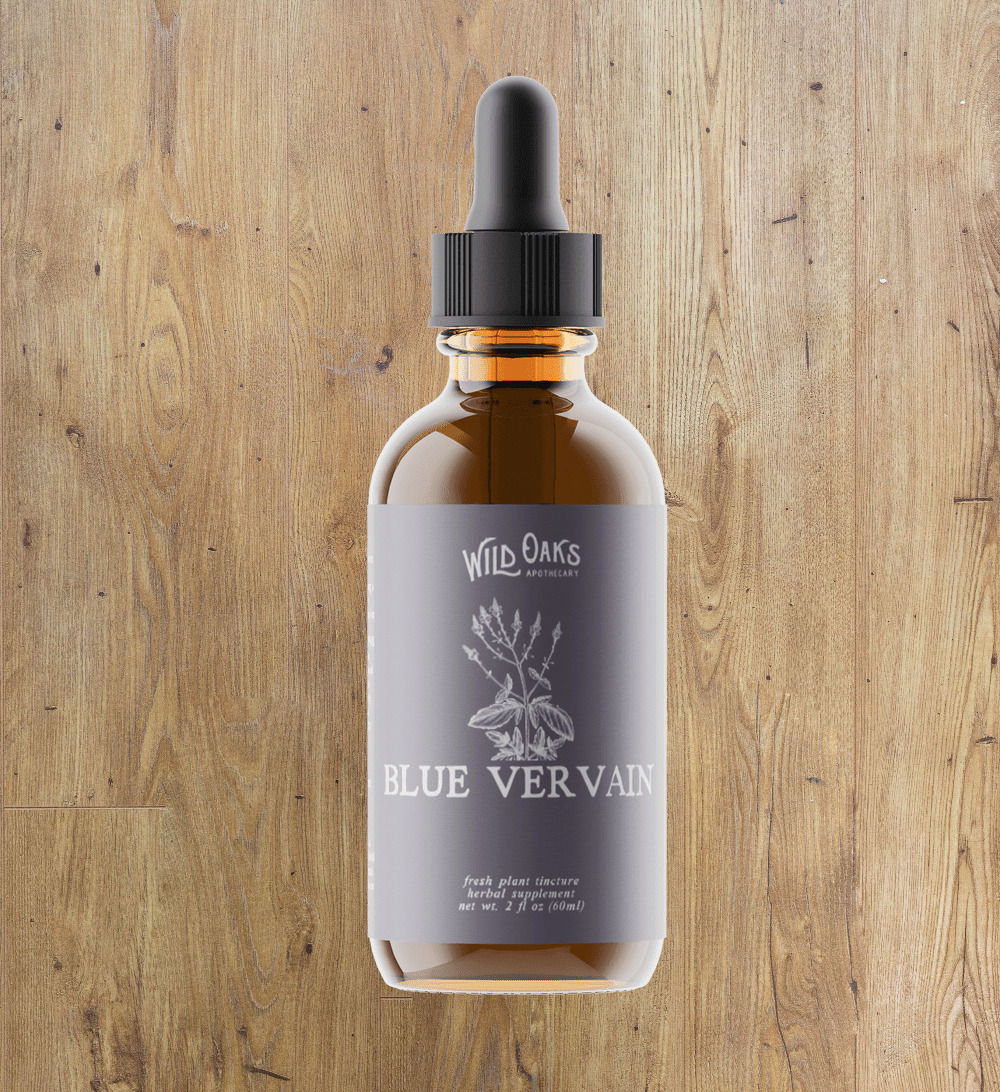Wild Oak's Apothecary Blue Vervain Tincture 60ml Nerves & Tensions