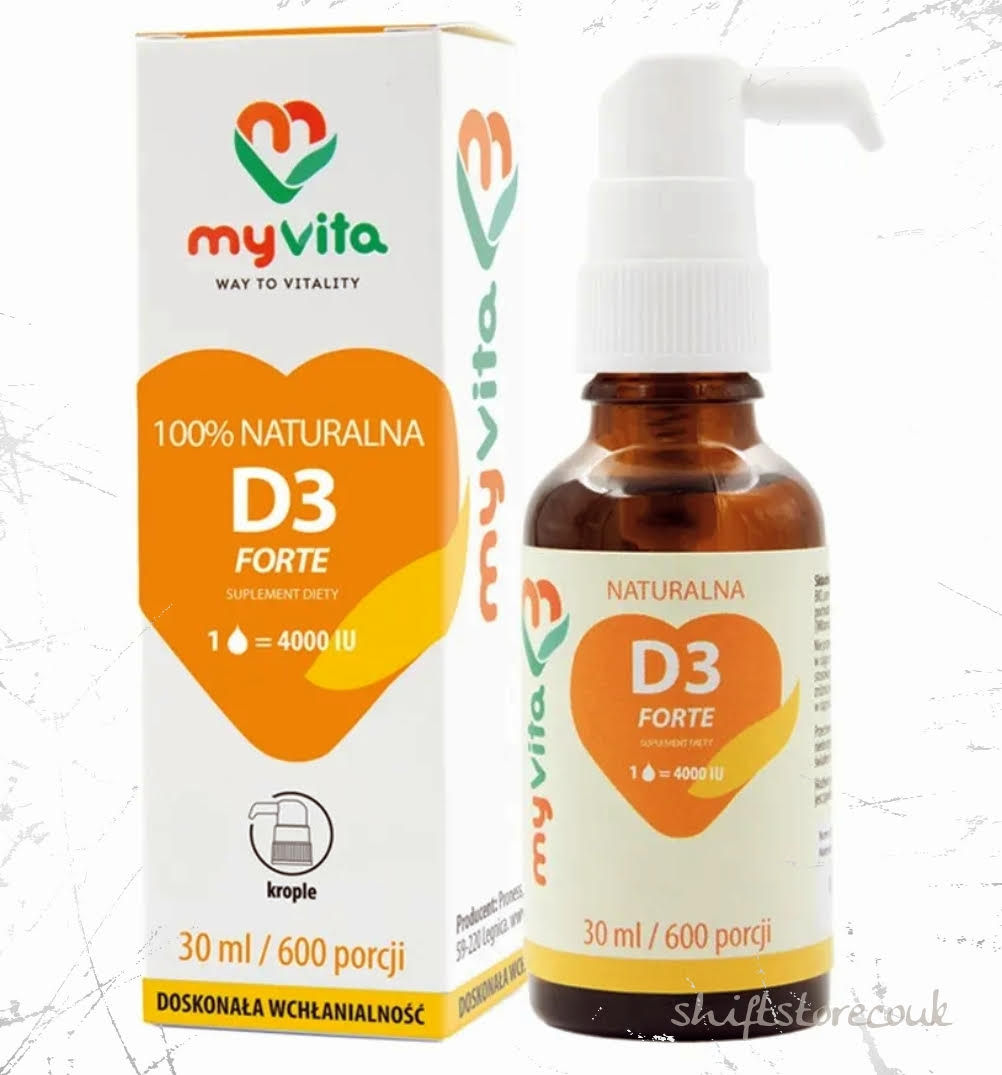 MyVita Vitamin D3 FORTE 4000 IU - drops 30ml (600 servings)