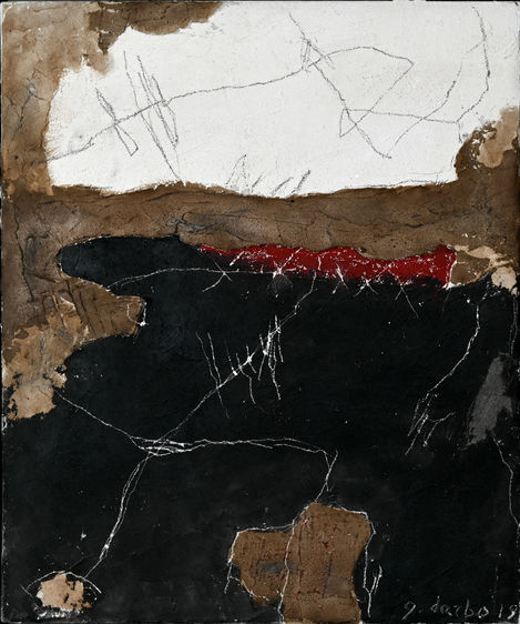 "luce e buio", 60x50 cm, tecnica mista su tela, 2019