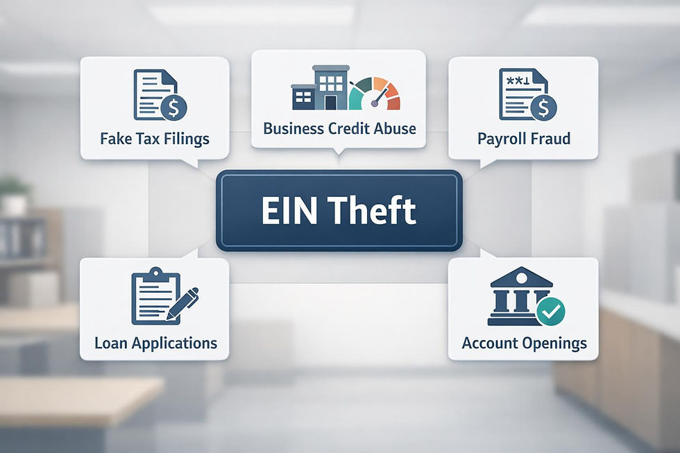 EIN Theft: Fake Tax Filings, Business Credit Abuse, Payroll Fraud
