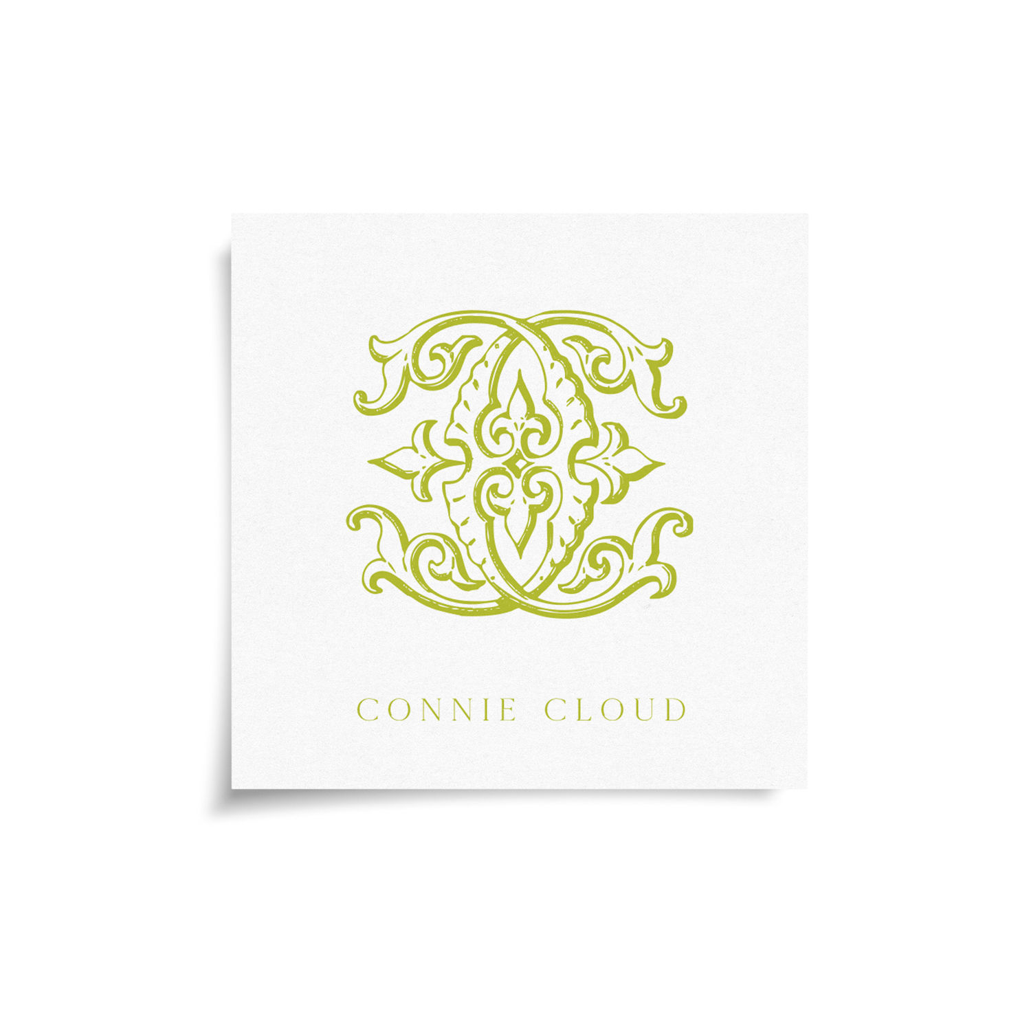 Traditional Monogram Gift Tag - CC