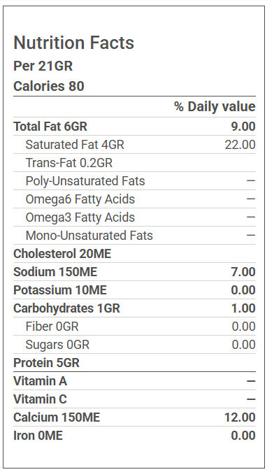 Thumbnail: Mild Cheese Portions