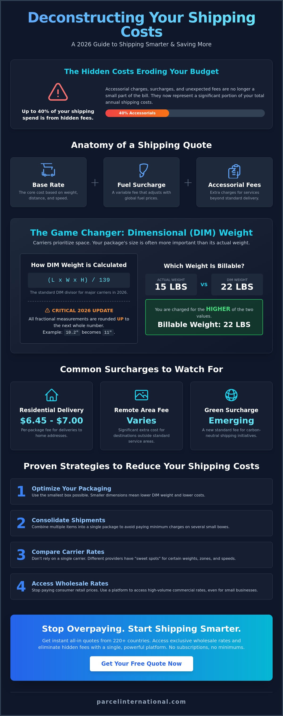 Shipping cost