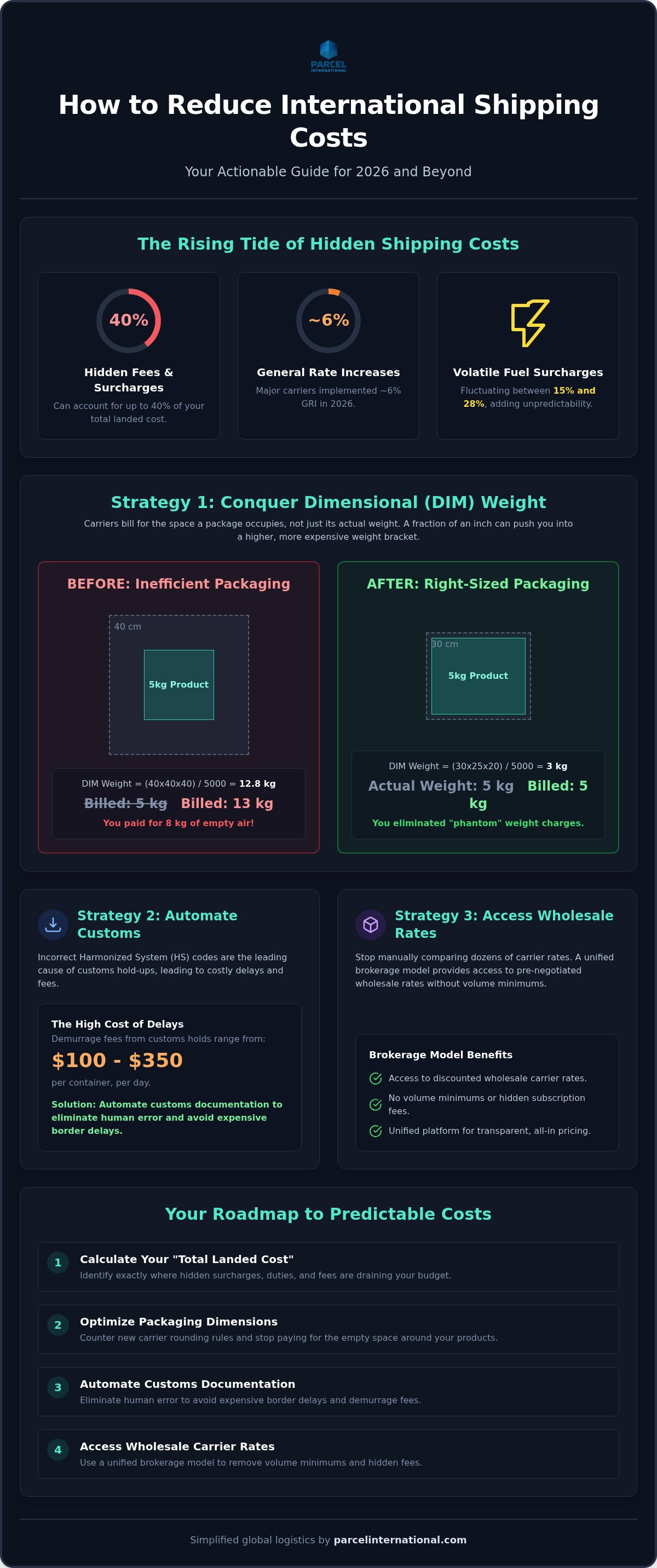How to reduce international shipping costs