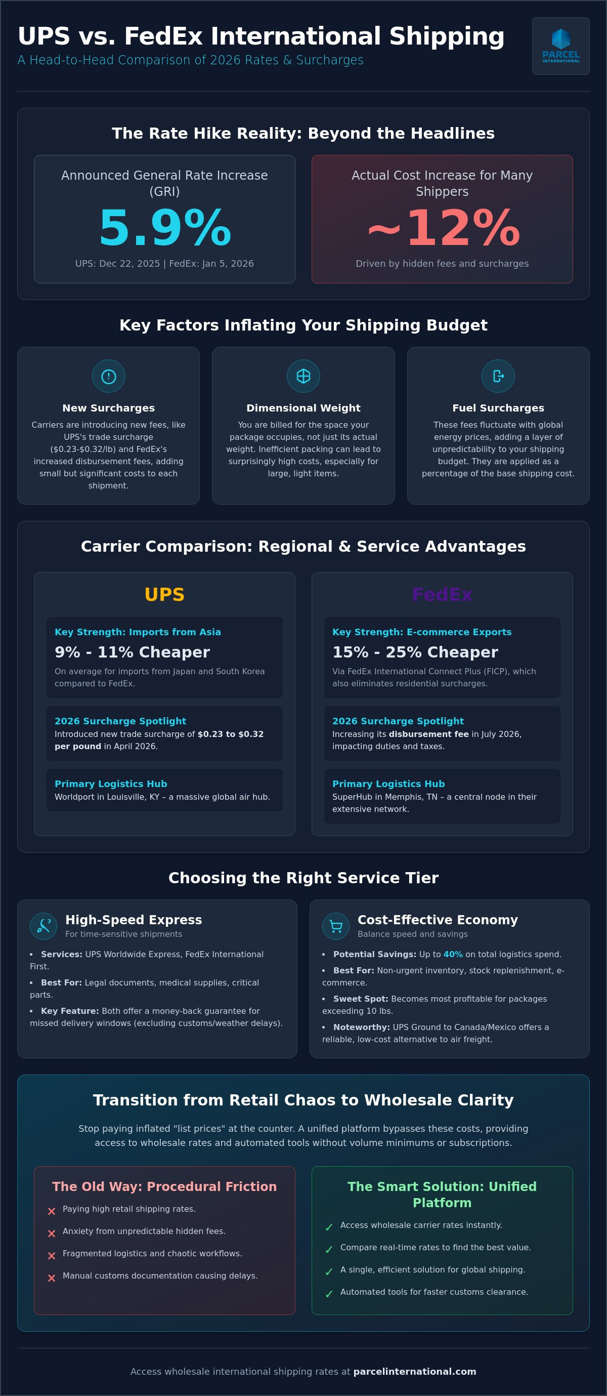 Ups vs fedex international shipping rates