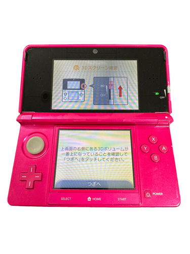 3ds　グロスピンク　新品未使用 任天堂 3DS 本体 中古 付属品完備 ニンテンドー3DS グロスピンク