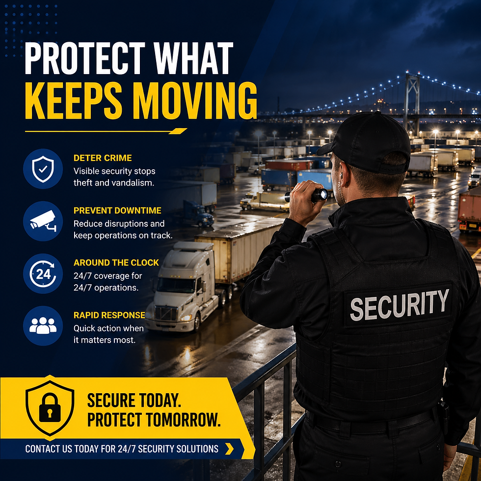 Why Do Staten Island Transport Yards Need 24/7 Security Coverage?