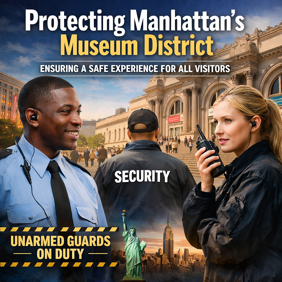 The Role of Unarmed Guards in Keeping Manhattan’s Museum District Safe for Visitors