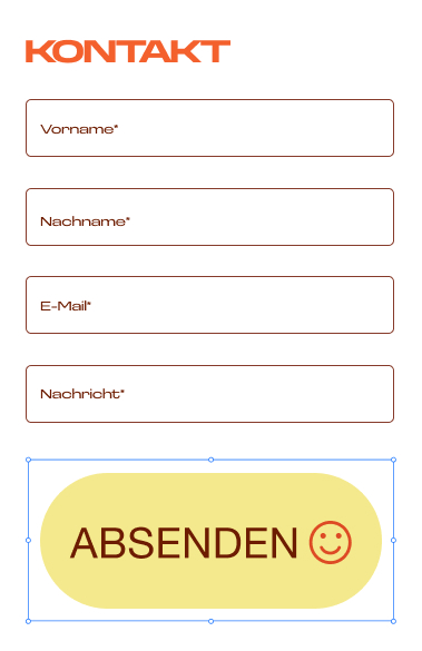 Ein Kontaktformular und eine E-Mail, erstellt mit E-Mail-Marketing-Tools von Wix.