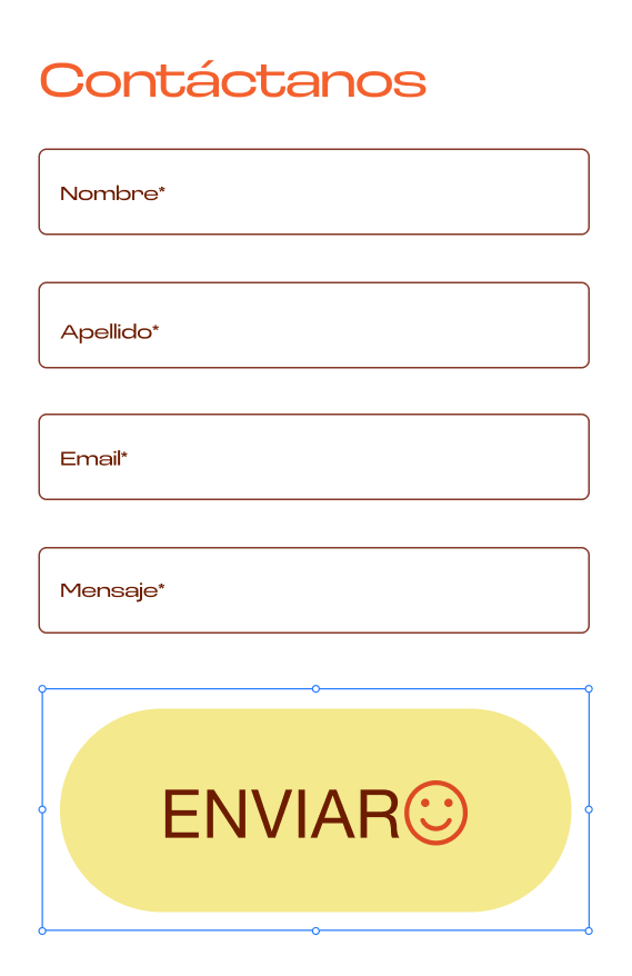 Un formulario de contacto y un correo electrónico hechos con las herramientas de marketing por correo electrónico de Wix.