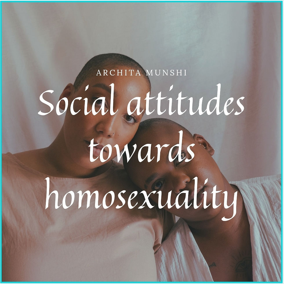 SOCIETAL ATTITUDES TOWARDS HOMOSEXUALITY