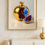 Thumbnail: Gouden granaatappel met Delfts blauw interieur – luxe wandkunst