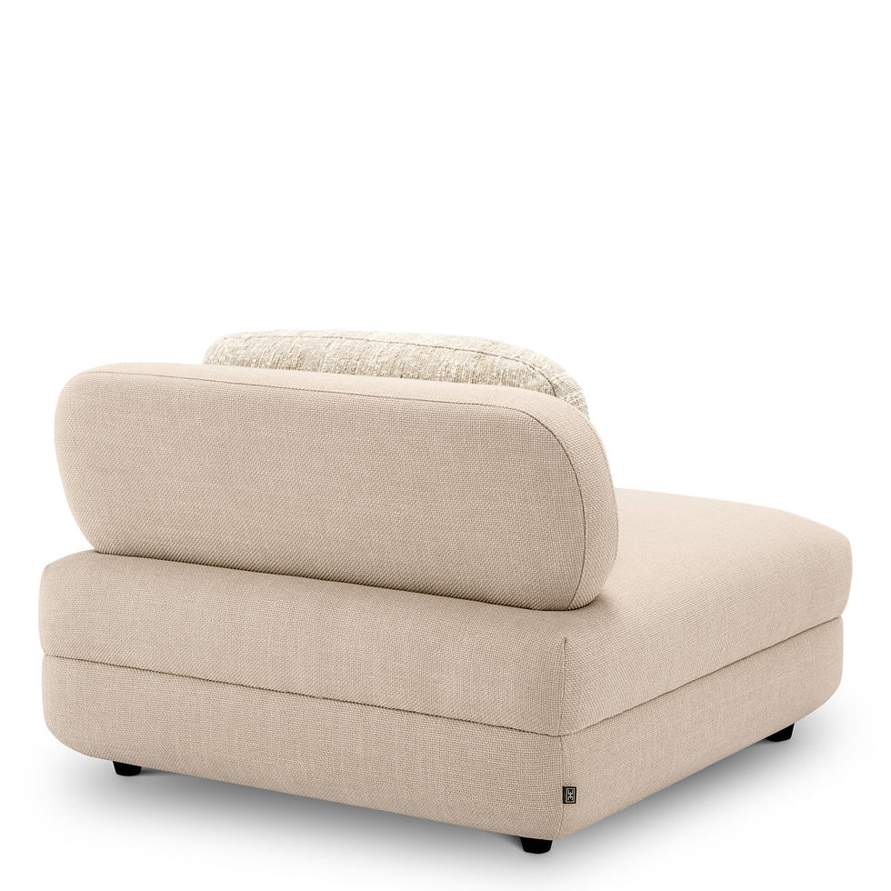 Thumbnail: Zijaanzicht Paulo Modular Sofa Middle – moderne designbank
