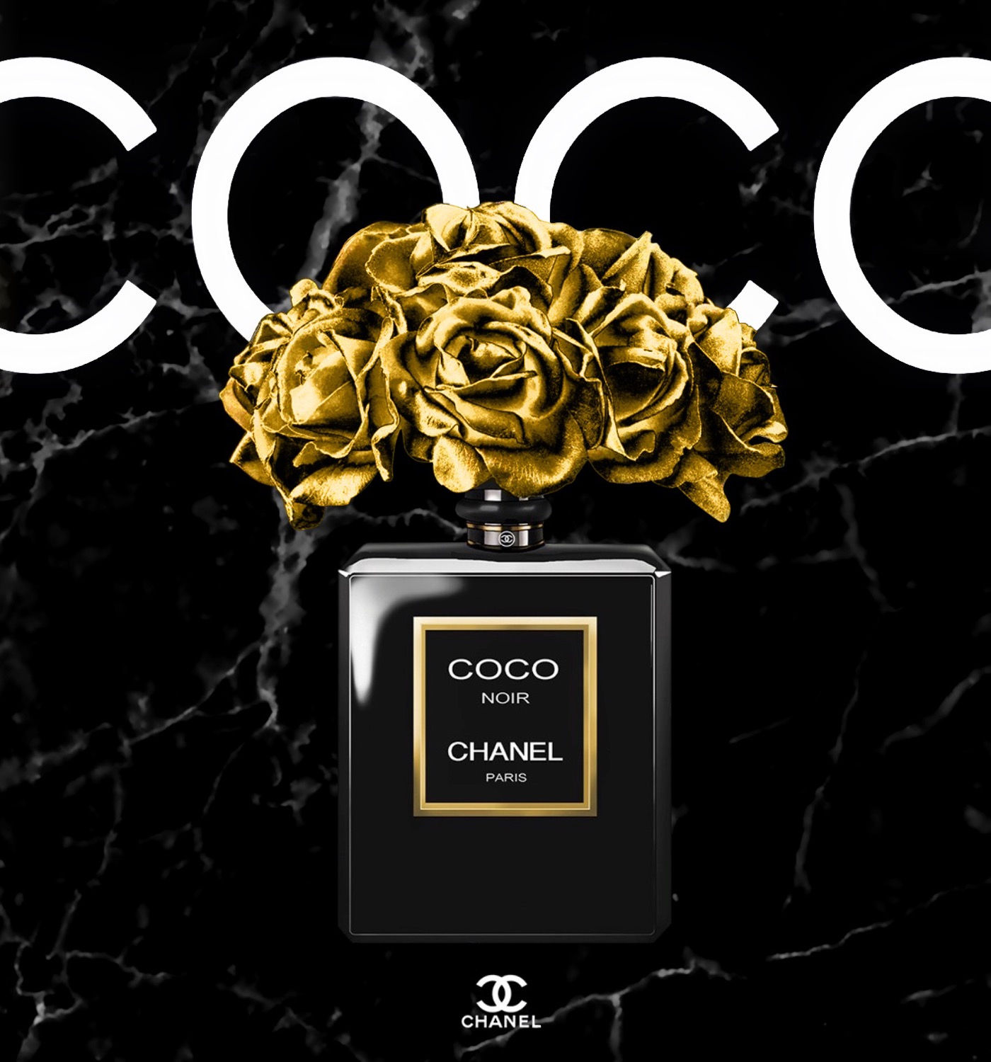 Fashion Bottle Collection - Chanel Gold