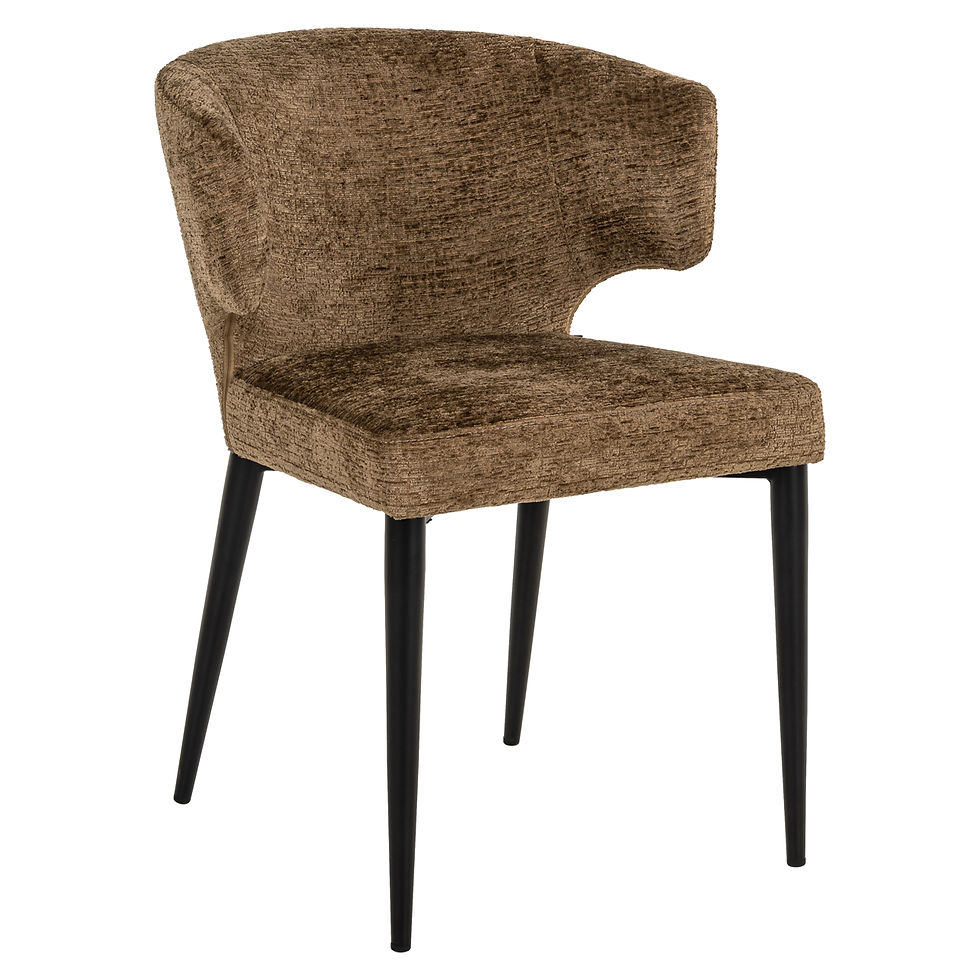 Thumbnail: Eetkamerstoel Taylor brandy fusion fire retardant