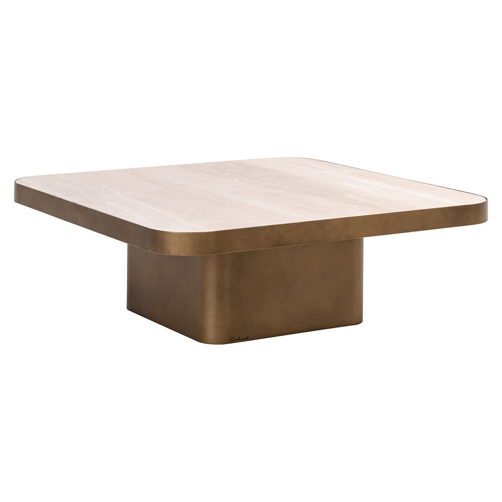 Thumbnail: Salontafel Claridge beige 90x90 (cumulus)