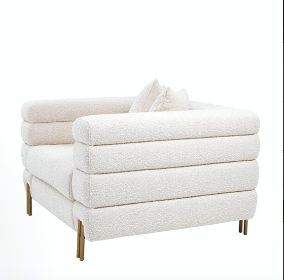 Thumbnail: Eichholtz - Armchair - York - Bouclé Cream