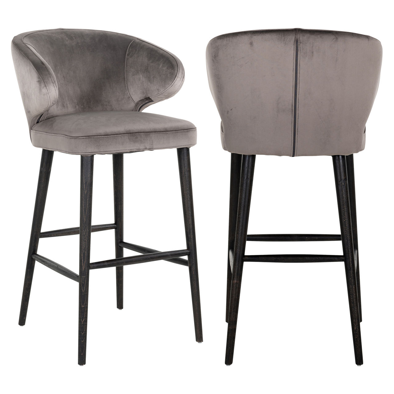 Barstoel Indigo stone velvet