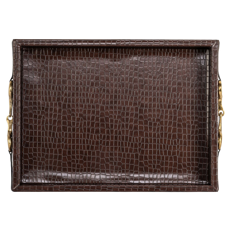 Thumbnail: Dienblad Banks dark brown