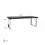 Thumbnail: Dining table Blackbone silver 220 (Black rustic)