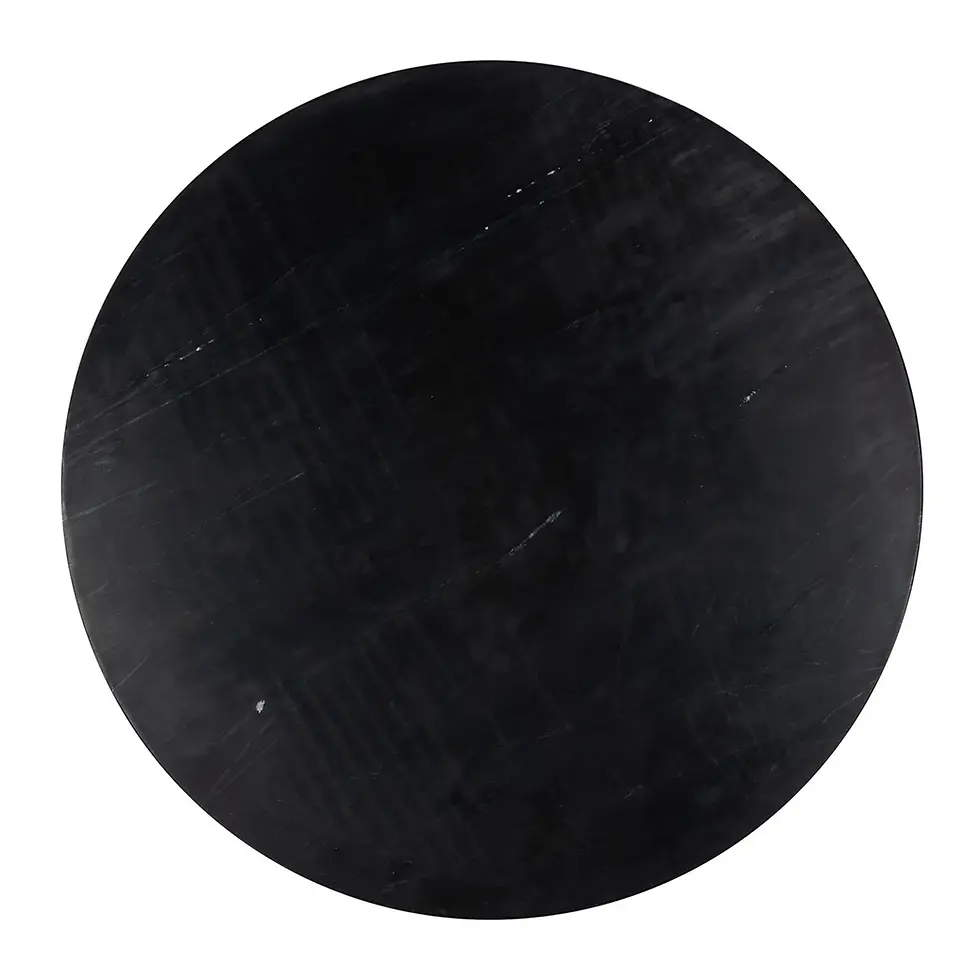 Thumbnail: Luxe salontafel marmer goud – Richmond Interiors Ironville Ø90 cm – exclusieve ronde design tafel
