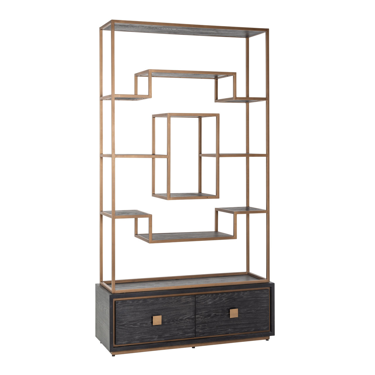 Wandkast Hunter black rustic