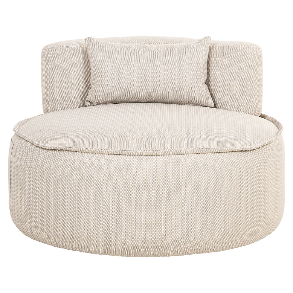 Thumbnail: Outdoor lounge stoel Nammos beige swivel