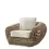 Thumbnail: Luxe Outdoor Chair Siderno van Eichholtz met Viola Sand kussens in faux rattan voor tuin of terras