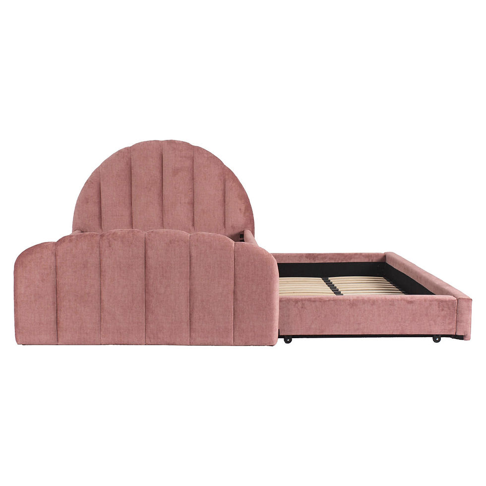 Thumbnail: Bed Pixie rosewood jewel 120x200 with pull-out bed