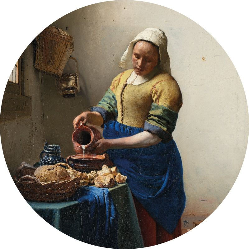 Wall circle Milkmaid, Johannes Vermeer